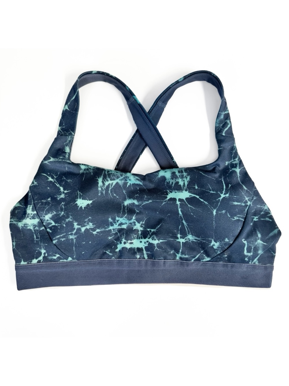 Patagonia Switchback Crossback Sports Bra Crackle Dolomite Blue 32095